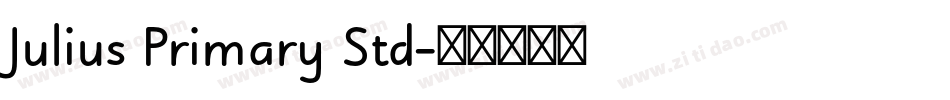 Julius Primary Std字体转换